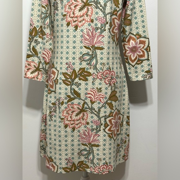 Spartina 449 Nora Dress Calm Waters Floral Cane Blue - Picture 11 of 16